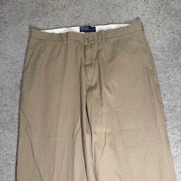 POLO RALPH LAUREN Preston Pant Mens 36X29 Brown Cotton Chino Casual - Picture 6 of 12